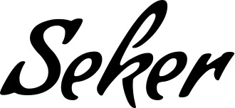 Vorschau des Bootsnamens "Seker" als Schriftzug für "Bootsbeschriftung Klassisch 57"