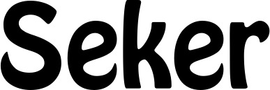 Vorschau des Bootsnamens "Seker" als Schriftzug für "Bootsbeschriftung Fett 01"