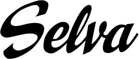 Vorschau des Bootsnamens "Selva" als Schriftzug für "Bootsbeschriftung Klassisch 29"