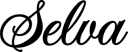 Vorschau des Bootsnamens "Selva" als Schriftzug für "Bootsbeschriftung Klassisch 70"