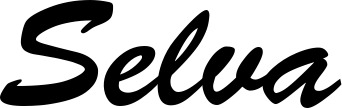 Vorschau des Bootsnamens "Selva" als Schriftzug für "Bootsbeschriftung Klassisch 03"