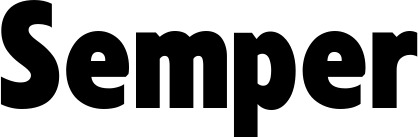 Vorschau des Bootsnamens "Semper" als Schriftzug für "Style Fett 24"