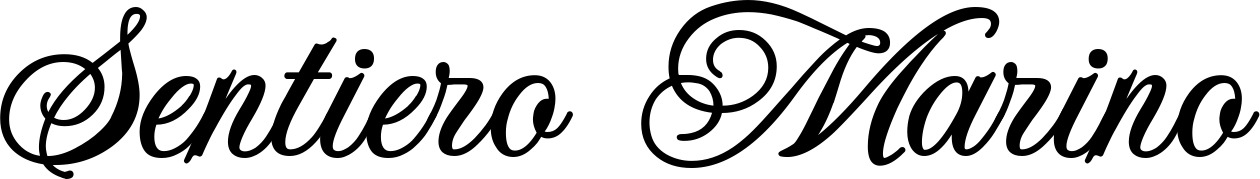 Vorschau des Bootsnamens "Sentiero Marino" als Schriftzug für "Bootsbeschriftung Klassisch 70"
