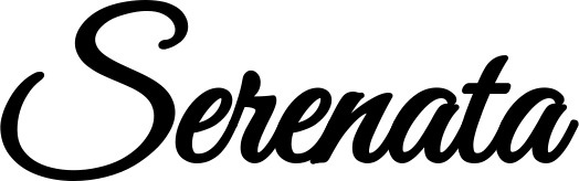 Vorschau des Bootsnamens "Serenata" als Schriftzug für "Bootsbeschriftung Klassisch 68"