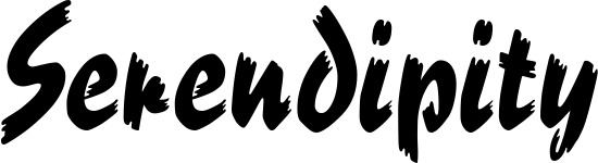 Vorschau des Bootsnamens "Serendipity" als Schriftzug für "Bootsbeschriftung Neu 10"