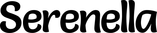 Vorschau des Bootsnamens "Serenella" als Schriftzug für "Bootsbeschriftung Klassisch 94"