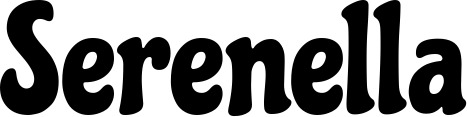 Vorschau des Bootsnamens "Serenella" als Schriftzug für "Bootsbeschriftung Klassisch 53"