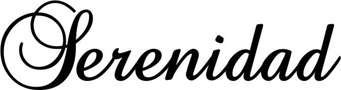 Vorschau des Bootsnamens "Serenidad" als Schriftzug für "Bootsbeschriftung Klassisch 02-A"