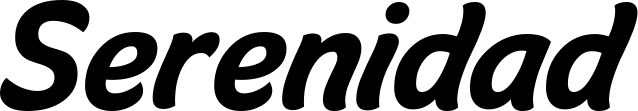 Vorschau des Bootsnamens "Serenidad" als Schriftzug für "Bootsbeschriftung Klassisch 14"