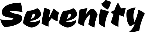 Vorschau des Bootsnamens "Serenity" als Schriftzug für "Bootsbeschriftung Neu 39"