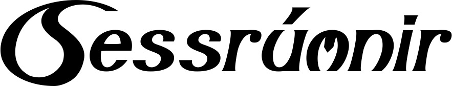 Vorschau des Bootsnamens "Sessrúmnir" als Schriftzug für "Bootsbeschriftung Neu 08"
