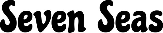 Vorschau des Bootsnamens "Seven Seas" als Schriftzug für "Bootsbeschriftung Klassisch 53"