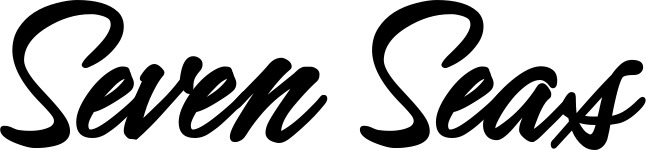 Vorschau des Bootsnamens "Seven Seas" als Schriftzug für "Bootsbeschriftung Klassisch 71"