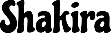 Bootsname 'Shakira' angezeigt als 'Bootsbeschriftung Klassisch 53'