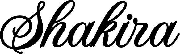Bootsname 'Shakira' angezeigt als 'Bootsbeschriftung Klassisch 70'