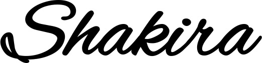 Bootsname 'Shakira' angezeigt als 'Bootsbeschriftung Klassisch 35'