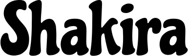 Vorschau des Bootsnamens "Shakira" als Schriftzug für "Bootsbeschriftung Neu 41"