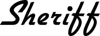 Bootsname 'Sheriff' angezeigt als 'Bootsbeschriftung Klassisch 66'