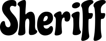 Vorschau des Bootsnamens "Sheriff" als Schriftzug für "Bootsbeschriftung Klassisch 53"