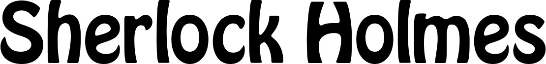 Vorschau des Bootsnamens "Sherlock Holmes" als Schriftzug für "Bootsbeschriftung Fett 01"
