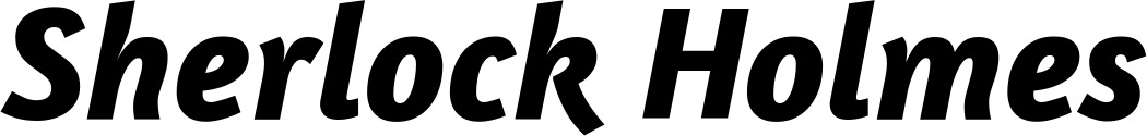 Vorschau des Bootsnamens "Sherlock Holmes" als Schriftzug für "Bootsbeschriftung Kursiv 01"