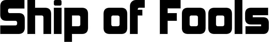 Vorschau des Bootsnamens "Ship of Fools" als Schriftzug für "Bootsbeschriftung Neu 25"
