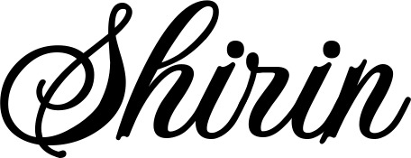 Vorschau des Bootsnamens "Shirin" als Schriftzug für "Bootsbeschriftung Klassisch 70"