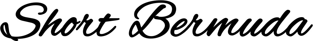 Vorschau des Bootsnamens "Short Bermuda" als Schriftzug für "Bootsbeschriftung Klassisch 35"