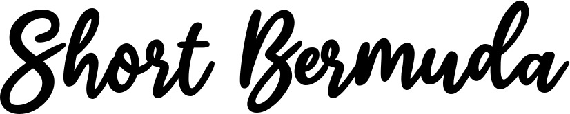 Vorschau des Bootsnamens "Short Bermuda" als Schriftzug für "Bootsbeschriftung Klassisch 74"