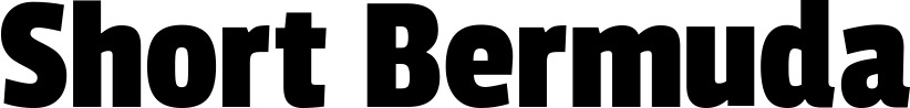Bootsname 'Short Bermuda' angezeigt als 'Bootsbeschriftung Fett 30'