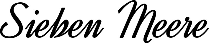 Vorschau des Bootsnamens "Sieben Meere" als Schriftzug für "Bootsbeschriftung Klassisch 44"