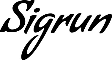Vorschau des Bootsnamens "Sigrun" als Schriftzug für "Bootsbeschriftung Klassisch 57"