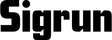 Vorschau des Bootsnamens "Sigrun" als Schriftzug für "Bootsbeschriftung Neu 11"