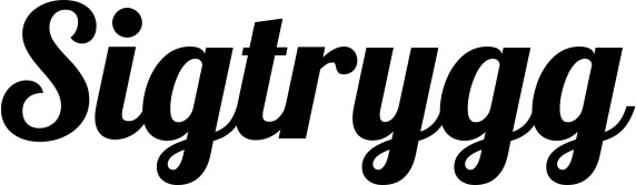 Vorschau des Bootsnamens "Sigtrygg" als Schriftzug für "Bootsbeschriftung Neu 60"