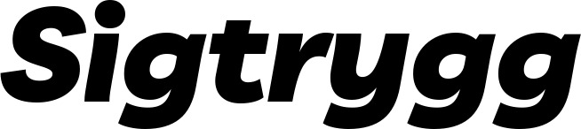 Vorschau des Bootsnamens "Sigtrygg" als Schriftzug für "Bootsbeschriftung Kursiv 06"