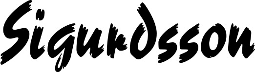 Vorschau des Bootsnamens "Sigurdsson" als Schriftzug für "Bootsbeschriftung Neu 10"