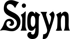 Vorschau des Bootsnamens "Sigyn" als Schriftzug für "Bootsbeschriftung Neu 44"