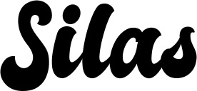 Vorschau des Bootsnamens "Silas" als Schriftzug für "Style Klassisch 41"