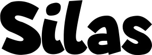 Vorschau des Bootsnamens "Silas" als Schriftzug für "Bootsbeschriftung Neu 48"