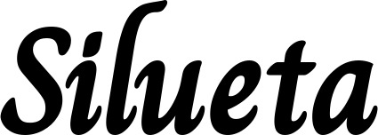 Vorschau des Bootsnamens "Silueta" als Schriftzug für "Bootsbeschriftung Klassisch 51"