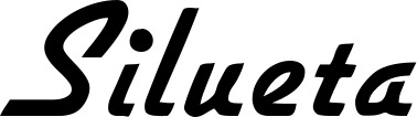 Vorschau des Bootsnamens "Silueta" als Schriftzug für "Bootsbeschriftung Klassisch 66"