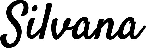 Vorschau des Bootsnamens "Silvana" als Schriftzug für "Bootsbeschriftung Klassisch 96"
