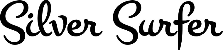 Vorschau des Bootsnamens "Silver Surfer" als Schriftzug für "Bootsbeschriftung Klassisch 81"