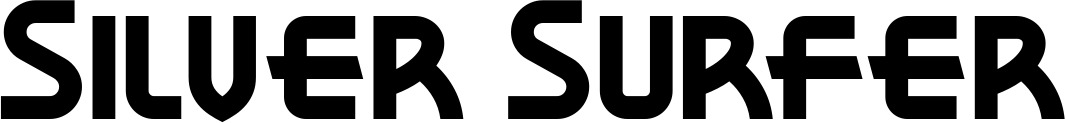 Vorschau des Bootsnamens "Silver Surfer" als Schriftzug für "Bootsbeschriftung Neu 26"