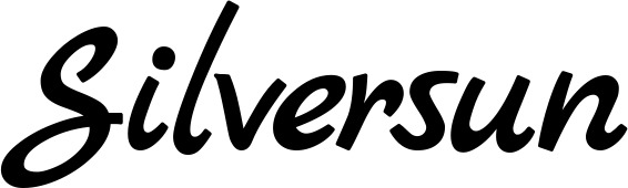 Vorschau des Bootsnamens "Silversun" als Schriftzug für "Bootsbeschriftung Klassisch 45"