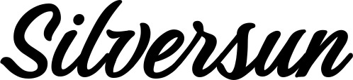 Vorschau des Bootsnamens "Silversun" als Schriftzug für "Bootsbeschriftung Klassisch 48"