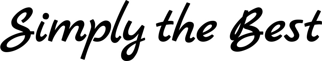 Vorschau des Bootsnamens "Simply the Best" als Schriftzug für "Bootsbeschriftung Klassisch 77"