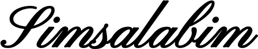 Vorschau des Bootsnamens "Simsalabim" als Schriftzug für "Bootsbeschriftung Klassisch 107"