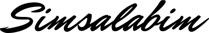 Vorschau des Bootsnamens "Simsalabim" als Schriftzug für "Style Klassisch 82"