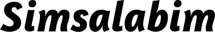 Vorschau des Bootsnamens "Simsalabim" als Schriftzug für "Bootsbeschriftung Kursiv 01"